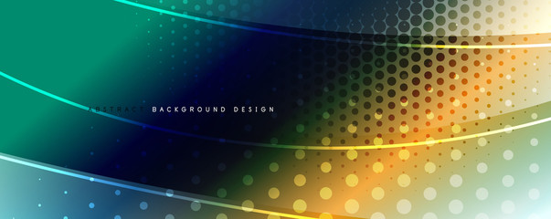 Shining glass abstract wave background. Dynamic motion line effect. Vector Illustration For Wallpaper, Banner, Background, Card, Book Illustration, landing page