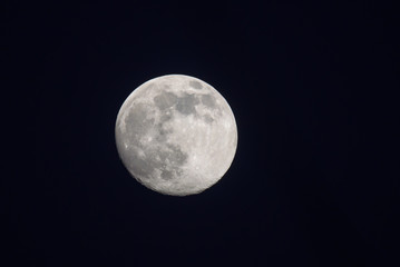 Full moon in the sky.