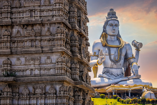 Lord Shiva Idol/Statue at Murudeshwar in Karnataka State of India