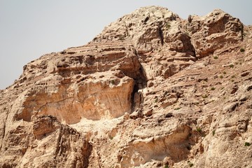 rock formations in hajar mountains