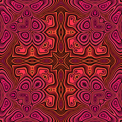 Fototapeta premium Pink Red Seamless Repeating Pattern Tile