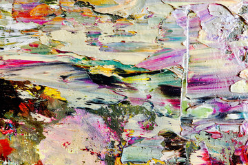 Colorful abstract background wallpaper. Modern motif visual art.  Mixtures of oil paint. Trendy...
