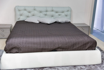 Elegant bedroom furniture interior in modern style