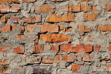 Old grunge brick wall background