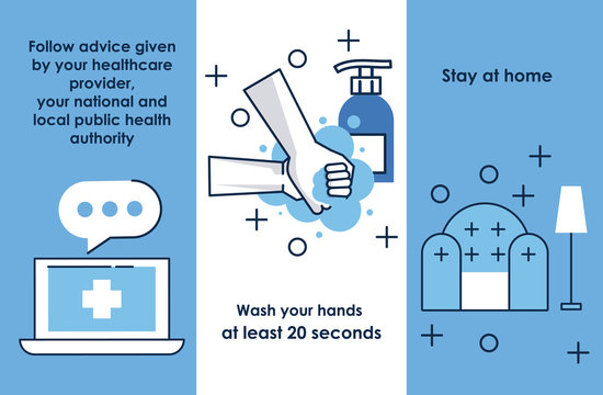 flyer with covid19 prevention recommendations