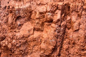 Volcanic Argillaceous Red Sand Ideal For Screensavers And Wallpaper On The Island Of La Gomera. April 15, 2019. La Gomera, Santa Cruz de Tenerife Spain Africa. Travel Tourism Photography Nature.