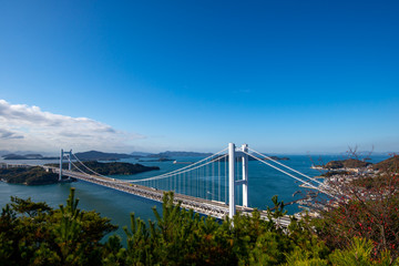 瀬戸大橋　日本の吊り橋