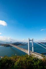 瀬戸大橋　日本の吊り橋