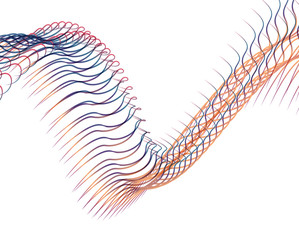 Abstract background blend wave line design for Wallpaper, Banner, Background, Card, Book Illustration, landing page