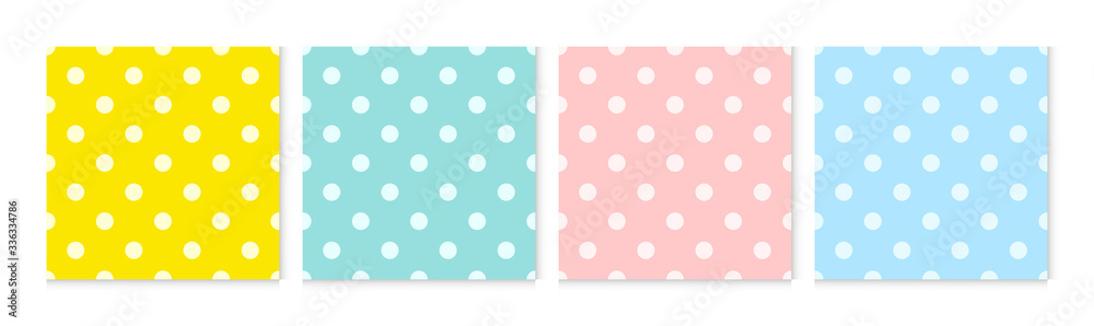 Aufkleber Background pattern seamless dot abstract colorful pastel colors. Summer background design.