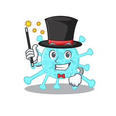 An attractive Magician of cegacovirus cartoon design