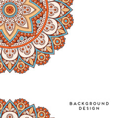 Vector background with ornaments. Vector mandala