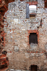 Naklejka premium Lipowiec Castle Babice Poland view from inside