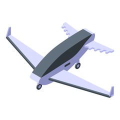 Unmanned plane taxi icon. Isometric of unmanned plane taxi vector icon for web design isolated on white background