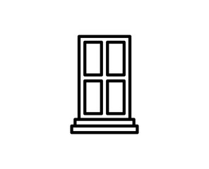 Door line icon.
