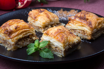 Turkish sweet dessert baklava