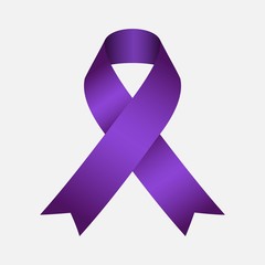 Purple color for cancer symbol. Background vector illustration.