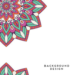Fototapeta premium Vector background with ornaments. Vector mandala