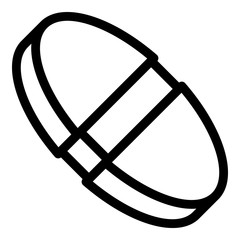 Science pill icon. Outline science pill vector icon for web design isolated on white background