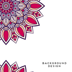 Vector background with ornaments. Vector mandala