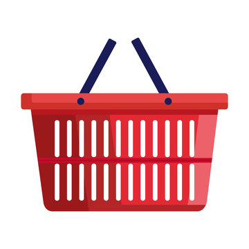 basket shopping handle isolated icon vector illustration design