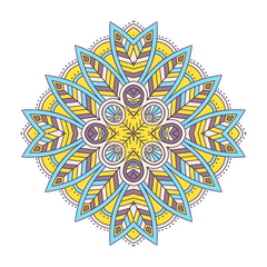 Mandala. Ethnic decorative element
