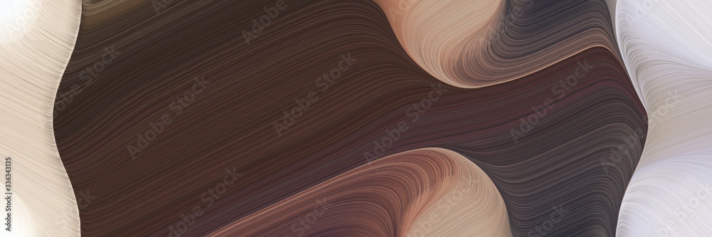 Poster abstract moving header with old mauve, light gray and rosy brown colors. fluid curved lines with dynamic flowing waves and curves