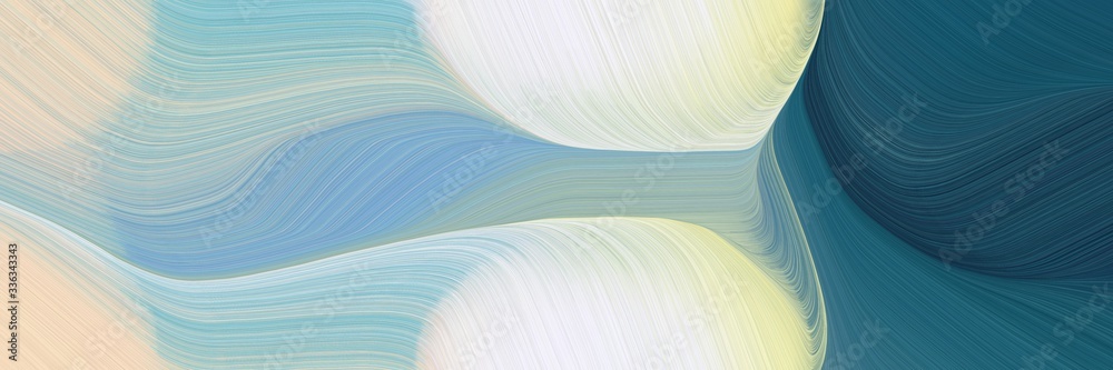 Poster abstract surreal designed horizontal banner with pastel gray, dark slate gray and light gray colors.