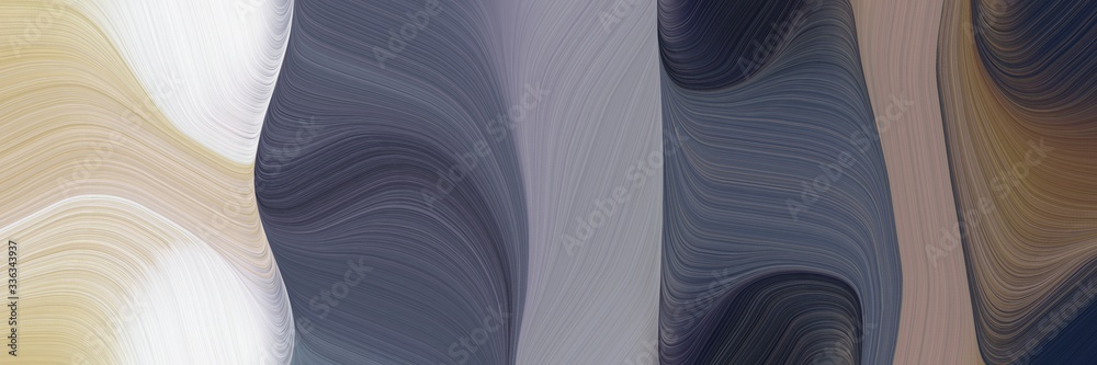 Aufkleber abstract moving header design with dark slate gray, pastel gray and gray gray colors. fluid curved lines with dynamic flowing waves and curves