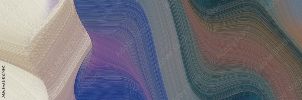 Poster abstract moving header design with dim gray, pastel gray and dark slate gray colors. fluid curved fl