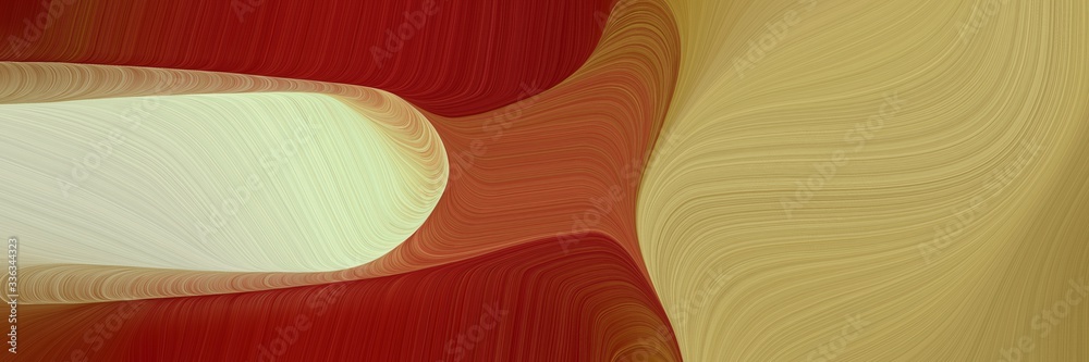 Poster abstract modern header with dark khaki, dark red and pastel gray colors. fluid curved flowing waves 