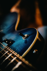 Closeup Dirty  Body Electric Guitar 