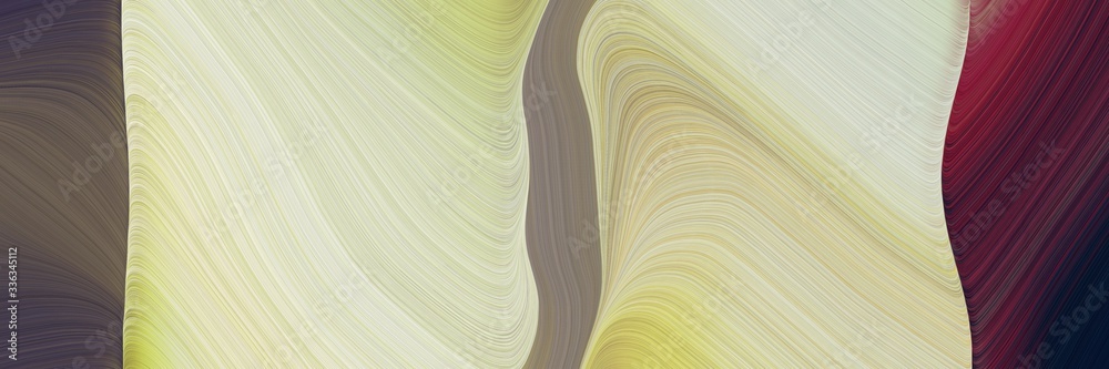 Poster abstract flowing header design with pastel gray, very dark violet and old mauve colors. fluid curved flowing waves and curves