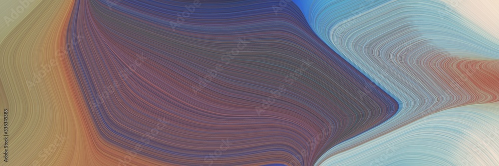 Poster abstract dynamic banner design with old lavender, dim gray and pastel blue colors. fluid curved flow