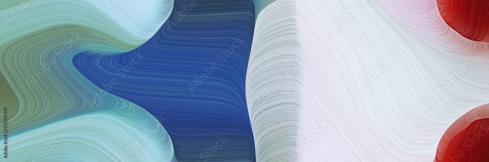 Poster abstract dynamic designed horizontal header with light steel blue, light gray and dark slate blue co
