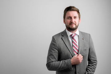 Portrait of business man wearing business clothes