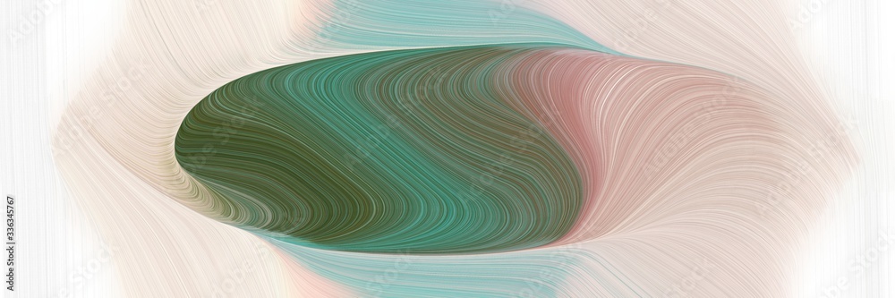 Poster abstract colorful header design with light gray, dark olive green and blue chill colors. fluid curve
