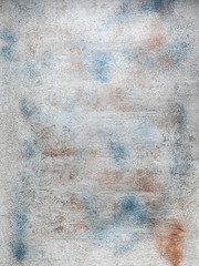 Blue white rust colored concrete textured background to your design or product. Color trend concept. Copyspace.