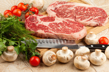 Raw fresh meat steak Ribeye