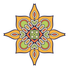 Mandala. Ethnic decorative element