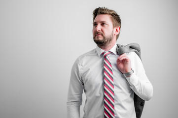 Portrait of business man wearing business clothes