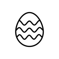 Egg Easter icon. Simple line vector elements of religious holiday for ui and ux, website or mobile application