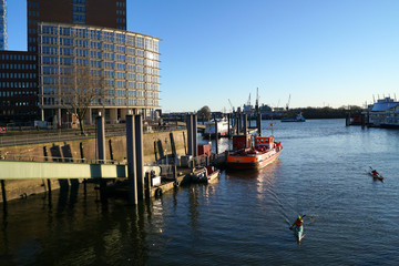 Kehrwiederspitze am Hamburger Hafen