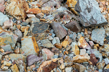Full frame of natural stone flooring used as background.