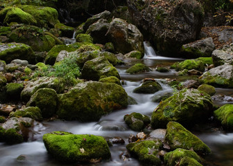 long exposures in autumn in the Pesio Valley
