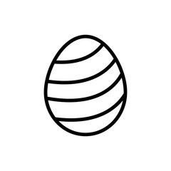 Egg Easter icon. Simple line vector elements of religious holiday for ui and ux, website or mobile application