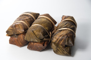 Boiled rice, traditional local sweets
