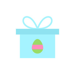 Gift egg color icon. Simple color vector elements of religious holiday for ui and ux, website or mobile application