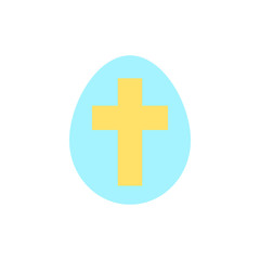 Egg Easter color icon. Simple color vector elements of religious holiday for ui and ux, website or mobile application