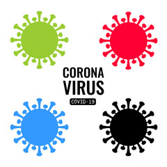 Coronavirus icon. COVID-19. Vector illustration. 